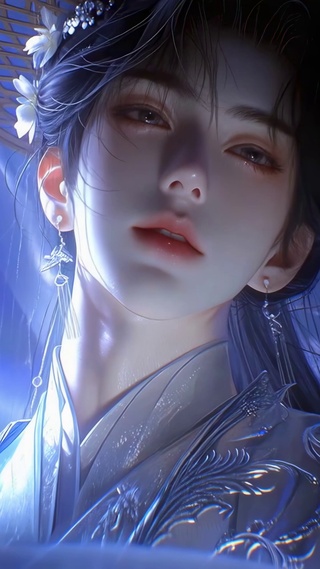 暗夜斗笠清冷少年