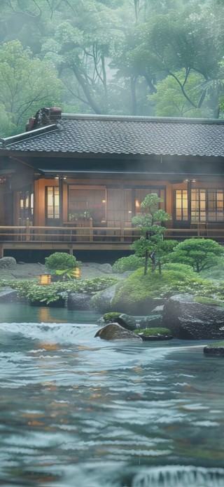 护眼绿景