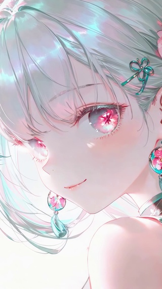 粉系回眸少女今汐