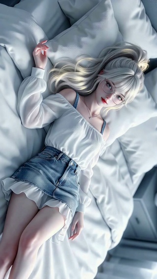 卧室清纯美少女