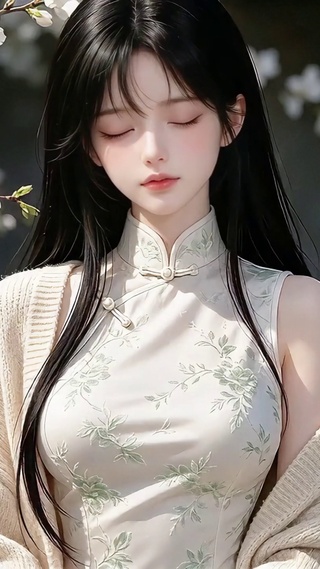 清纯旗袍少女