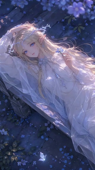 幽蓝花境精灵少女卡提西娅
