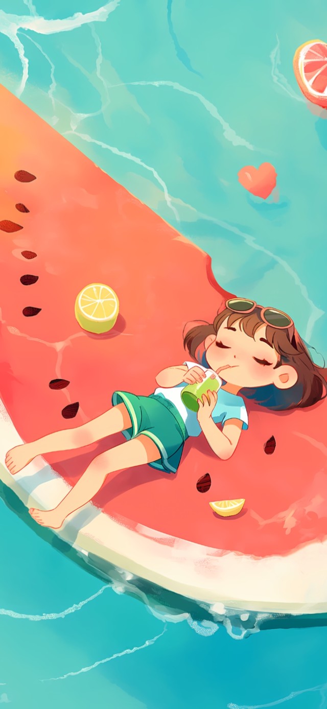 清凉夏日 西瓜舟