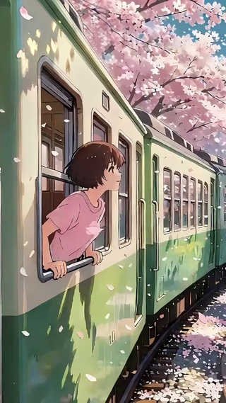 列车海樱花