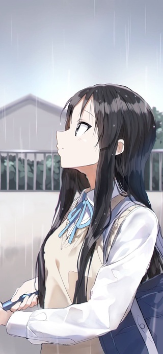 淋雨女孩