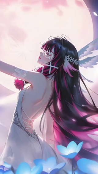 蓝花月翼哥伦比娅