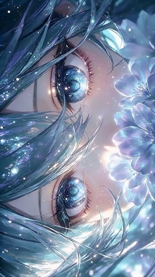 超唯美初音星空眼
