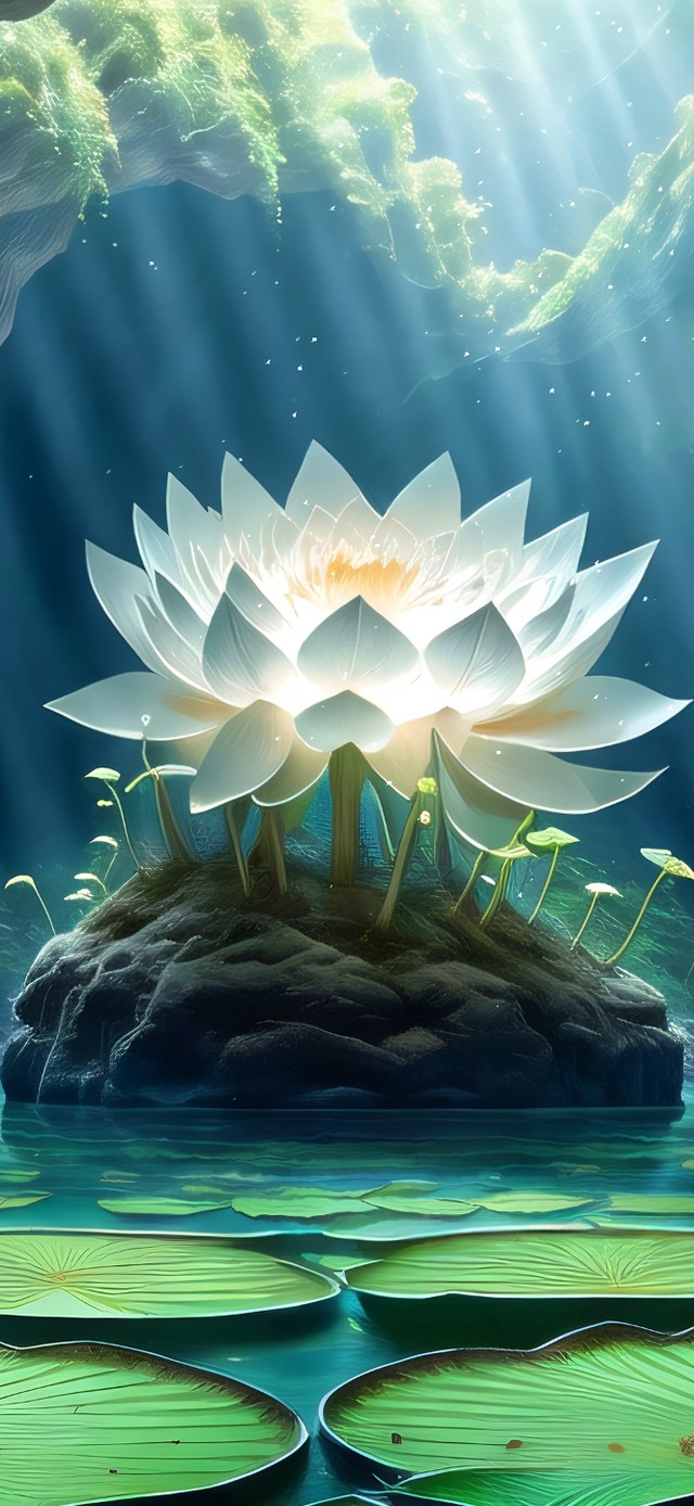 4k一朵荷花绽放