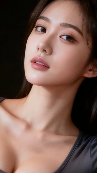 清吧慵懒眨眼美女