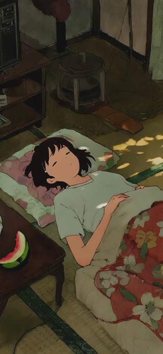 午后在客厅小憩