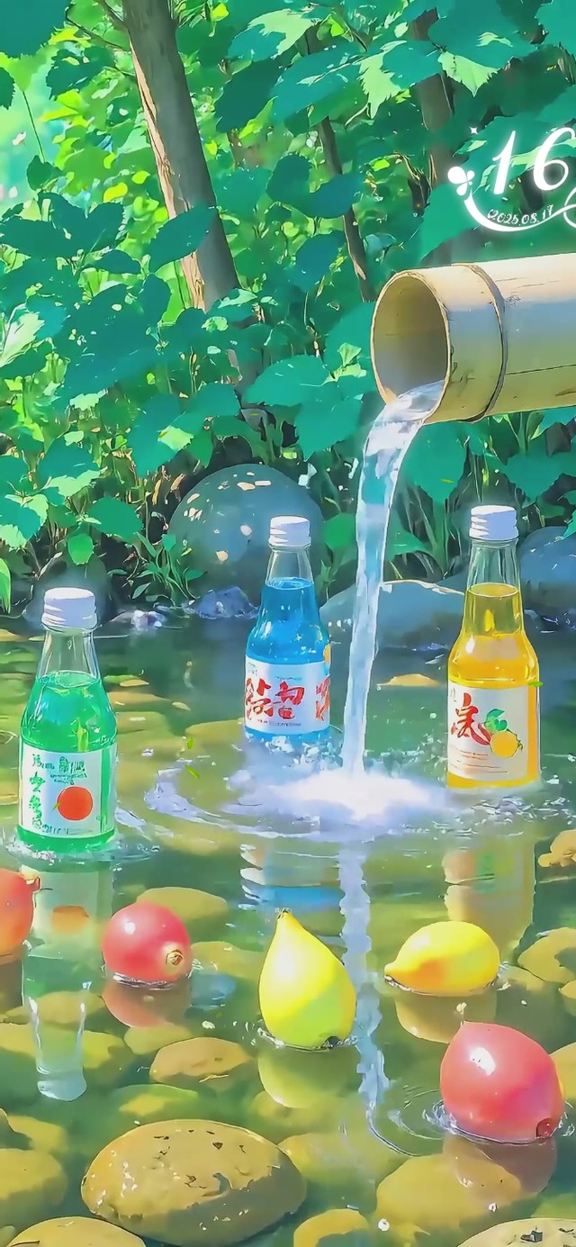 清新护眼小池塘