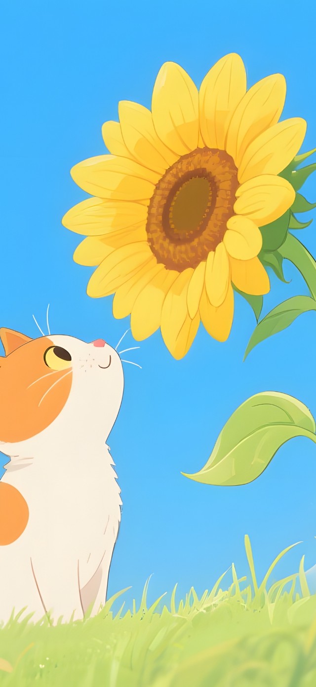 向日葵猫咪