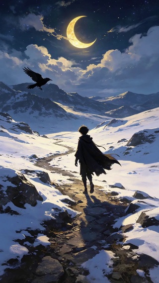 雪中少年