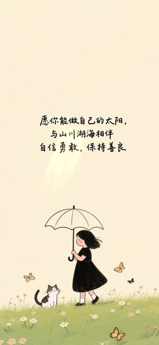 愿你自信勇敢，保持善良