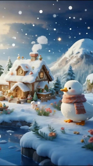 小鸭子过冬-治愈