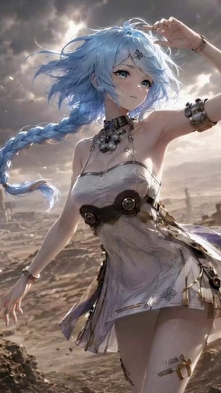 废土蓝发少女