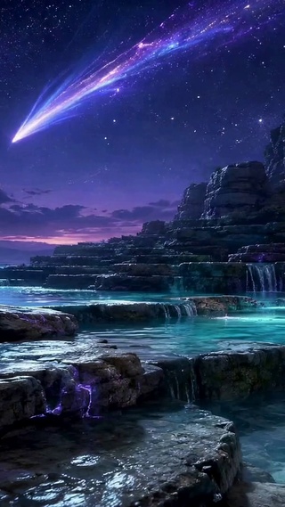 星河峡谷夜景
