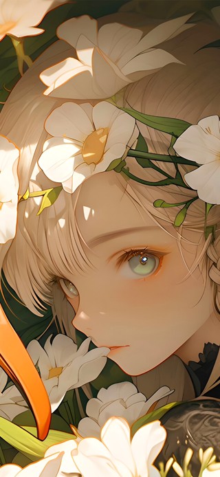 可爱天鹅少女