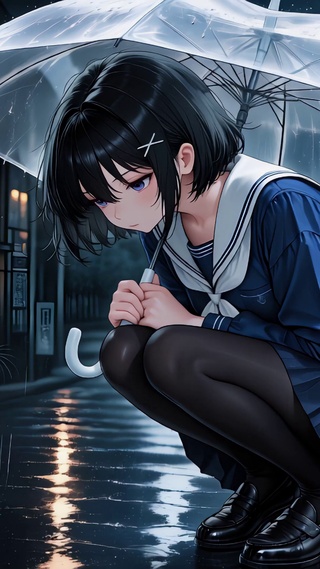 雨中邂逅