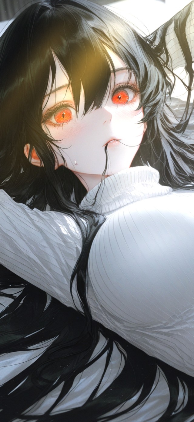 长发的她