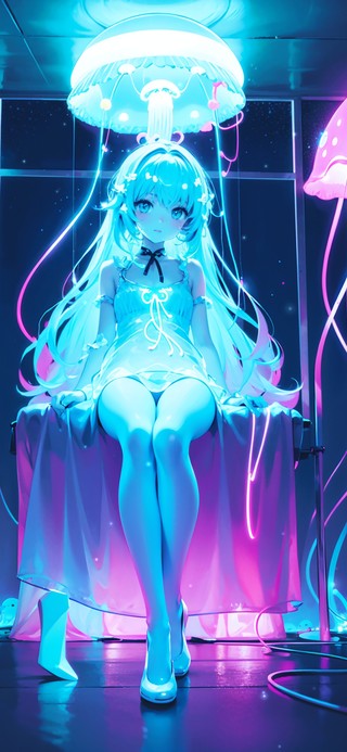 炫酷辉光少女