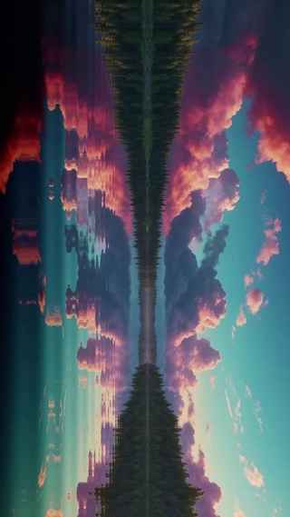 粉色湖泊