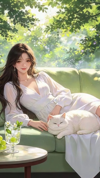小清新治愈美女