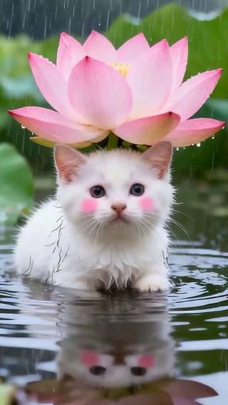 雨天猫咪