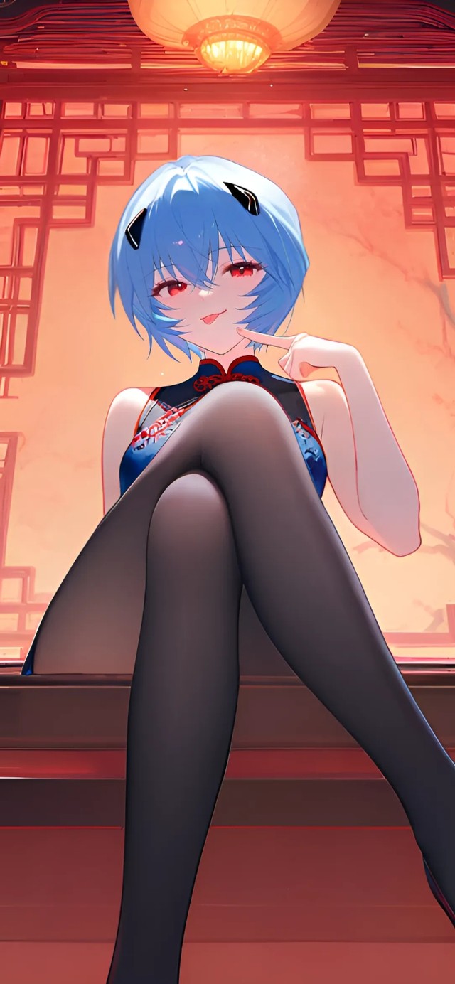 绫波丽-黑丝旗袍