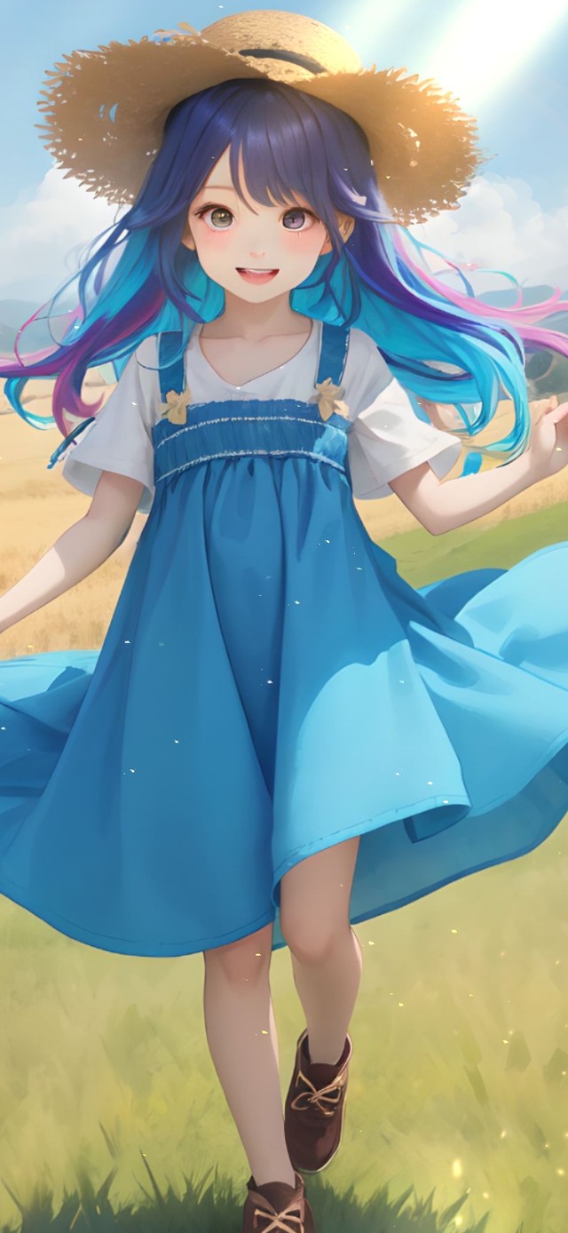 麦田里的小女孩