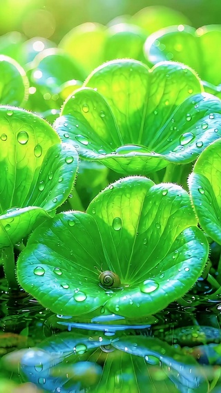 清新可爱水草