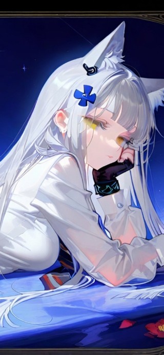 趴着的黑丝jk少女-迷迭香