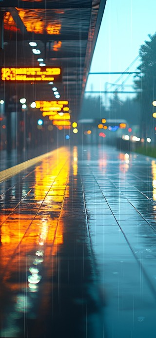 雨天站台