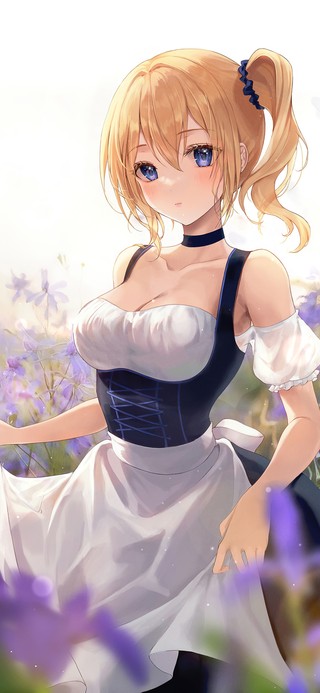 4K唯美清纯花园少女