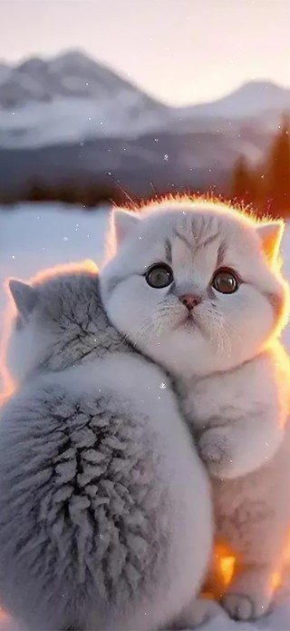 雪中猫咪