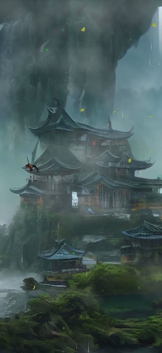 云雾雨天