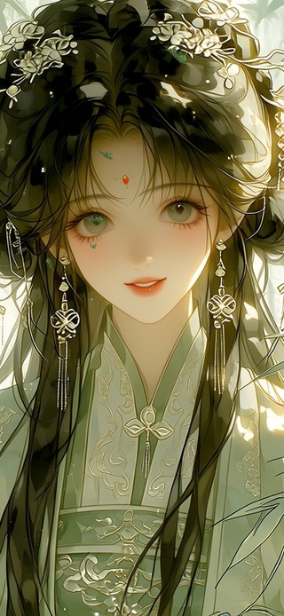 竹林美女