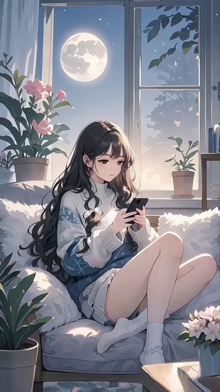 可爱的少女