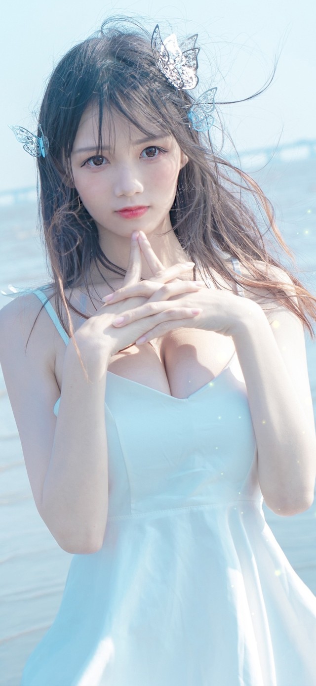 夏日海边美女