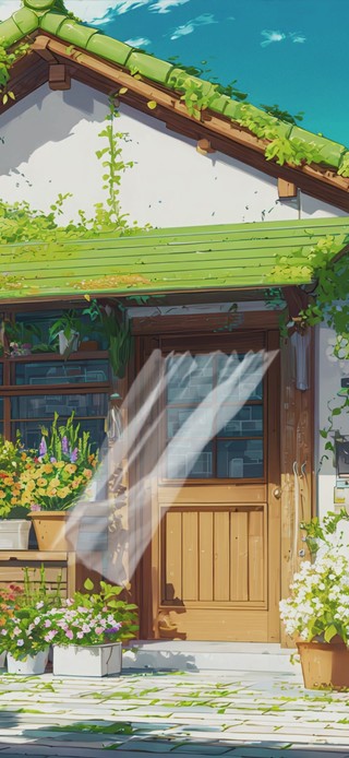 街角的绿意诗篇