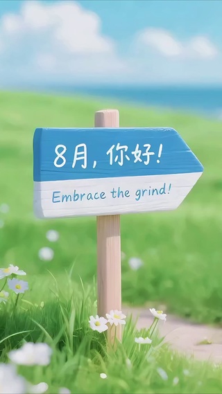 小清新8月路牌