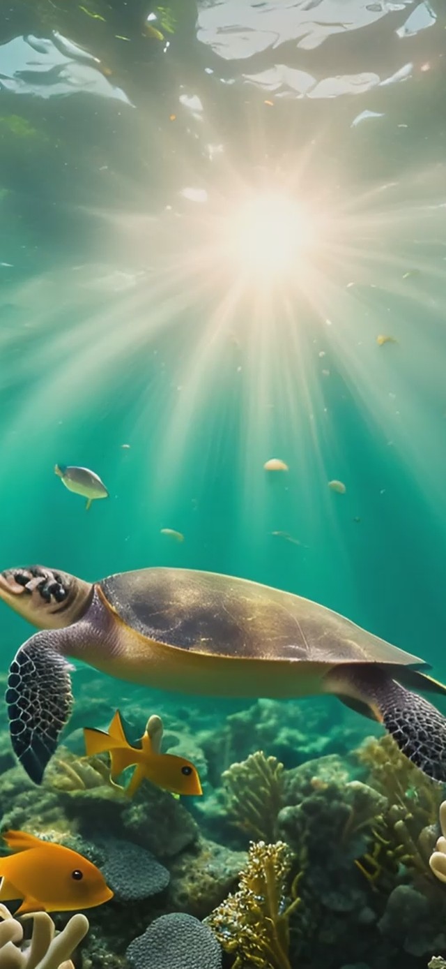 4K海洋世界海底的珊瑚和鱼类