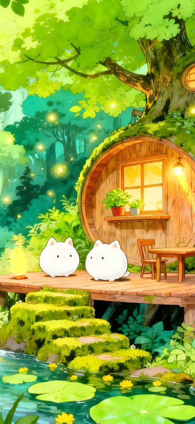 童话森林两个小团子