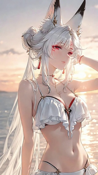 心月狐丨轻悠海滩丨