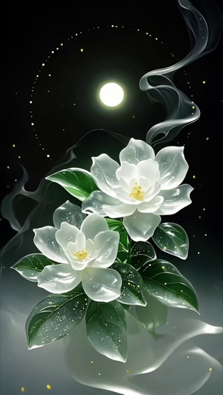 月下之花