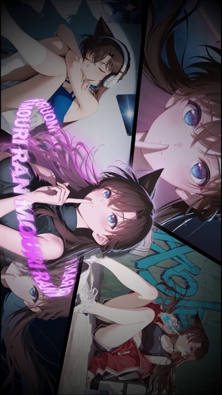 唯美小兰 文字环绕