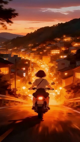 骑上我心爱的小摩托