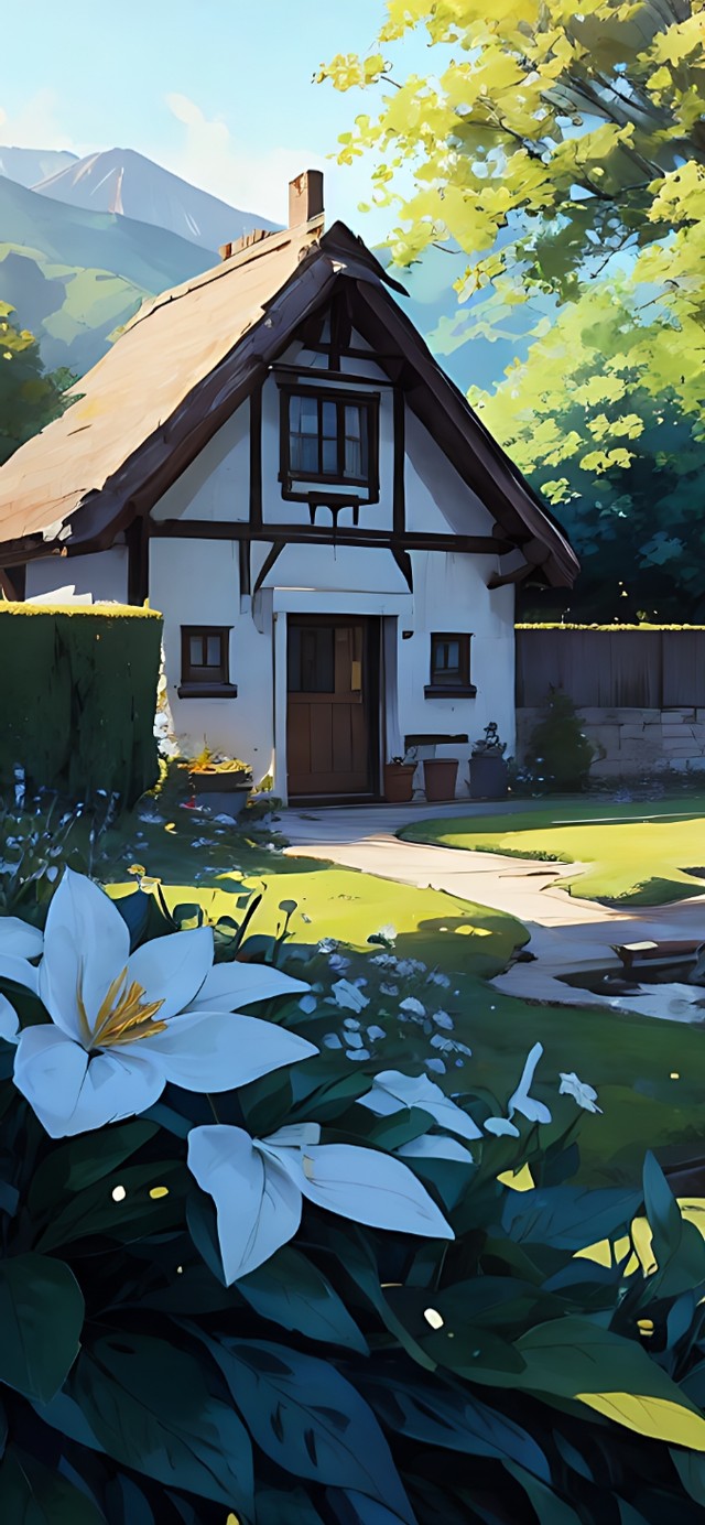 茅草屋田园
