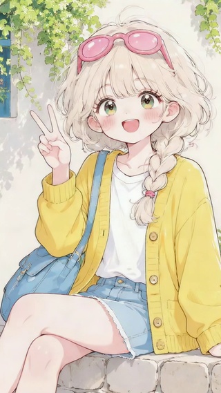 夏日清新元气可爱美少女