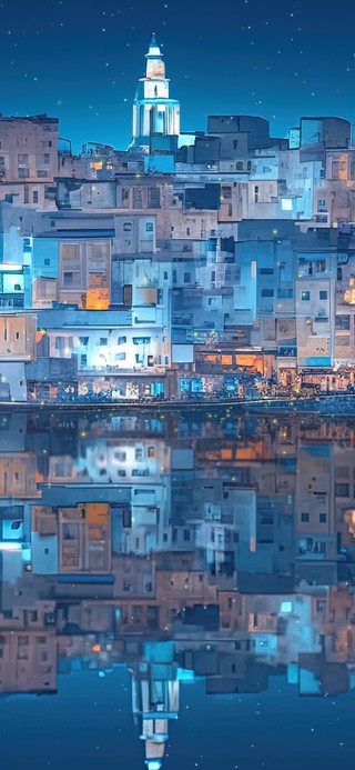 静谧古城夜景